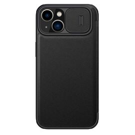 Nillkin Qin Leather Pro Case iPhone 14 Plus Camera Cover Holster Cover Flip Case Black | Techbox