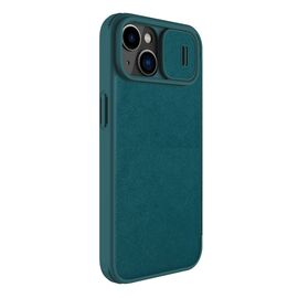 Nillkin Qin Leather Pro Case iPhone 14 Plus Camera Cover Holster Cover Flip Case Green | Techbox