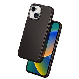Dux Ducis Naples case for iPhone 14 Plus leather cover (MagSafe compatible) dark brown - Apple Cases - Cases - Techbox