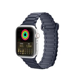 Dux Ducis Strap (Armor Version) Strap for Apple Watch SE, 8, 7, 6, 5, 4, 3, 2, 1 (41, 40, 38 mm) Magnetic Silicone Band Bracelet Blue - Accessories - Smartwatches & Accessories - Techbox