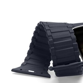 Dux Ducis Strap (Armor Version) Apple Watch Ultra, SE, 9, 8, 7, 6, 5, 4, 3, 2, 1 (49, 45, 44, 42 mm) Silicone Magnetic Band Bracelet Blue | Techbox