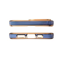 Lighting Color Case for Samsung Galaxy A73 5G Gold Frame Gel Cover Blue | Techbox