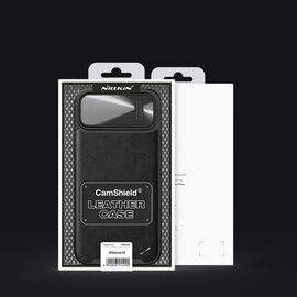 Nillkin CamShield Leather S Case iPhone 14 Plus case cover with camera cover green | Techbox