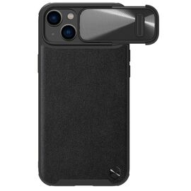 Nillkin CamShield Leather S Case iPhone 14 Plus case with camera cover black | Techbox