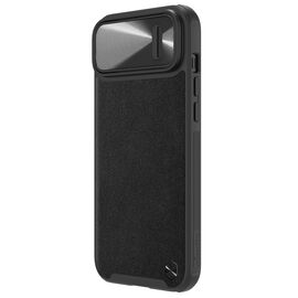Nillkin CamShield Leather S Case iPhone 14 Plus case with camera cover black | Techbox