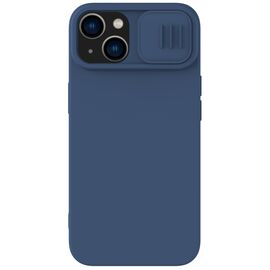 Nillkin CamShield Magnetic Silicone Case iPhone 14 Plus Magnetic MagSafe Cover with Camera Protector Blue | Techbox