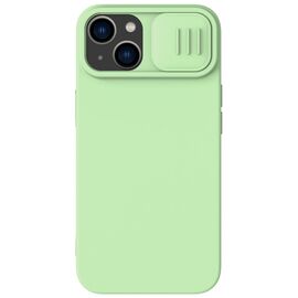 Nillkin CamShield Silky Silicone Case iPhone 14 Plus case with camera cover green | Techbox
