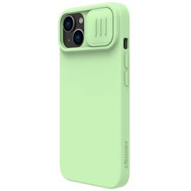 Nillkin CamShield Silky Silicone Case iPhone 14 Plus case with camera cover green | Techbox