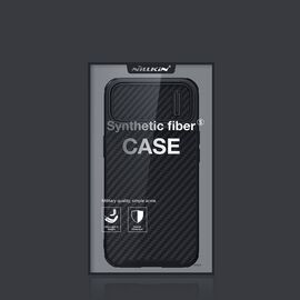 Nillkin Synthetic Fiber S Case iPhone 14 Plus case with camera cover, black | Techbox