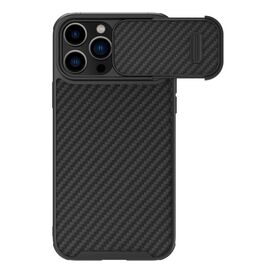 Nillkin Synthetic Fiber S Case iPhone 14 Pro case with camera cover, black | Techbox