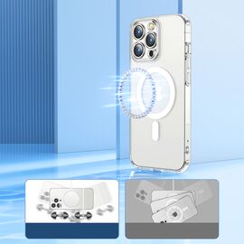 Joyroom 14D Magnetic Case Magnetic Case for iPhone 14 Plus Compatible with MagSafe transparent (JR-14D7) | Techbox