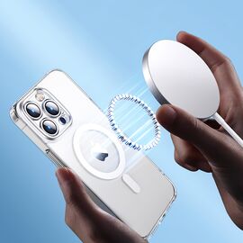 Joyroom 14D Magnetic Case Magnetic Case for iPhone 14 Plus Compatible with MagSafe transparent (JR-14D7) | Techbox