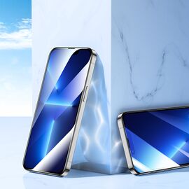 Joyroom Knight 2,5D TG Tempered Glass for iPhone 14 Plus Full Screen with Frame Transparent (JR-H03) - Apple iPhone - Screen & Camera Protection - Techbox