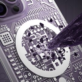 Kingxbar PQY Geek Series magnetic case for iPhone 14 Pro MagSafe silver | Techbox