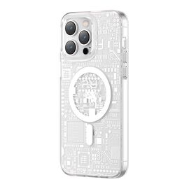 Kingxbar PQY Geek Series magnetic case for iPhone 14 Pro Max MagSafe silver | Techbox