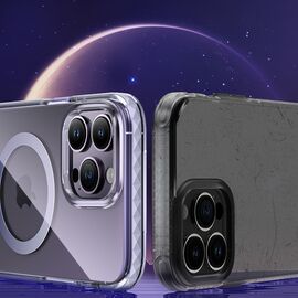 Kingxbar PQY Ice Crystal Series magnetic case for iPhone 14 MagSafe gray | Techbox
