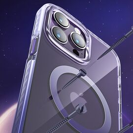 Kingxbar PQY Ice Crystal Series magnetic case for iPhone 14 Plus MagSafe silver - Apple Cases - Cases - Techbox