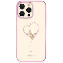 Kingxbar Wish Series case for iPhone 14 Plus decorated with pink crystals - Apple Cases - Cases - Techbox