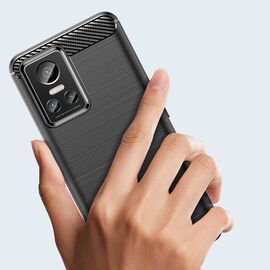 Carbon Case case for Realme GT Neo 3 flexible silicone carbon cover black | Techbox
