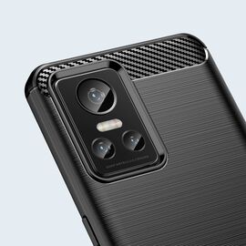 Carbon Case case for Realme GT Neo 3 flexible silicone carbon cover black | Techbox