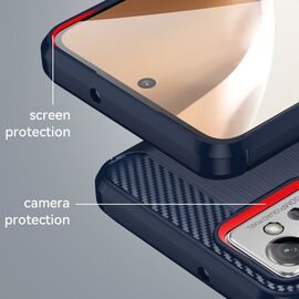 Carbon Case for Realme Narzo 50 5G flexible silicone carbon cover black | Techbox