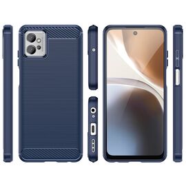 Carbon Case for Xiaomi Poco F4 5G flexible silicone carbon cover black | Techbox