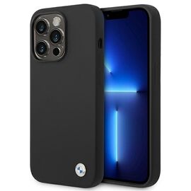 Etui BMW BMHCP14XSILBK iPhone 14 Pro Max 6,7" czarny/black Silicone Metal Logo | Techbox