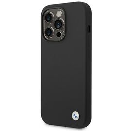 Etui BMW BMHCP14XSILBK iPhone 14 Pro Max 6,7" czarny/black Silicone Metal Logo | Techbox