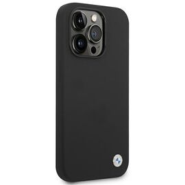 Etui BMW BMHCP14XSILBK iPhone 14 Pro Max 6,7" czarny/black Silicone Metal Logo | Techbox
