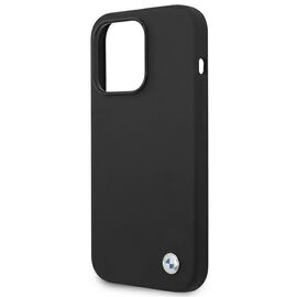 Etui BMW BMHCP14XSILBK iPhone 14 Pro Max 6,7" czarny/black Silicone Metal Logo | Techbox