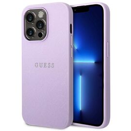 Guess GUHCP14LPSASBPU iPhone 14 Pro 6,1" fioletowy/purple Saffiano Strap - Apple Cases - Cases - Techbox