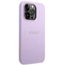 Guess GUHCP14LPSASBPU iPhone 14 Pro 6,1" fioletowy/purple Saffiano Strap - Apple Cases - Cases - Techbox