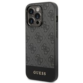 Guess GUHCP14XG4GLGR iPhone 14 Pro Max 6,7" szary/grey hard case 4G Stripe Collection - Apple Cases - Cases - Techbox