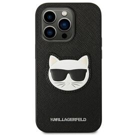Karl Lagerfeld KLHCP14LSAPCHK iPhone 14 Pro 6,1" hardcase czarny/black Saffiano Choupette Head Patch - Apple Cases - Cases - Techbox