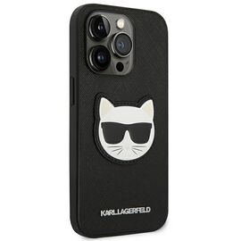 Karl Lagerfeld KLHCP14LSAPCHK iPhone 14 Pro 6,1" hardcase czarny/black Saffiano Choupette Head Patch - Apple Cases - Cases - Techbox