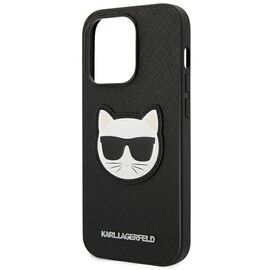 Karl Lagerfeld KLHCP14LSAPCHK iPhone 14 Pro 6,1" hardcase czarny/black Saffiano Choupette Head Patch - Apple Cases - Cases - Techbox