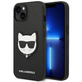 Karl Lagerfeld KLHCP14MSAPCHK iPhone 14 Plus 6,7" hardcase czarny/black Saffiano Choupette Head Patch | Techbox