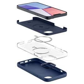 Spigen Silicone Fit Mag Case with MagSafe for iPhone 14 Plus - Blue