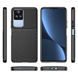 Thunder Case case for Xiaomi Poco F4 5G silicone armor case black - Uncategorized Cases (2) - Cases - Techbox