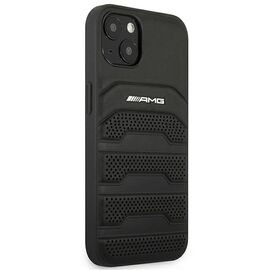 AMG AMHCP14MGSEBK iPhone 14 Plus 6,7" czarny/black hardcase Leather Debossed Lines - Apple Cases - Cases - Techbox