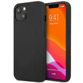 AMG AMHCP14SDOLBK iPhone 14 6.1 "black / black hardcase Leather Hot Stamped - Apple Cases - Cases - Techbox