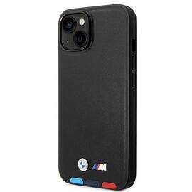 Case BMW BMHCP14M22PTDK iPhone 14 Plus 6.7 "black / black Leather Stamp Tricolor | Techbox