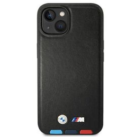 Case BMW BMHCP14M22PTDK iPhone 14 Plus 6.7 "black / black Leather Stamp Tricolor | Techbox