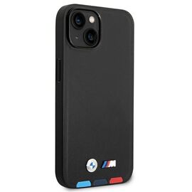 Case BMW BMHCP14M22PTDK iPhone 14 Plus 6.7 "black / black Leather Stamp Tricolor | Techbox