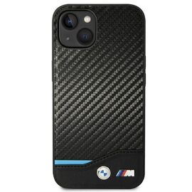 Case BMW BMHCP14S22NBCK iPhone 14 6.1 "black / black Leather Carbon | Techbox