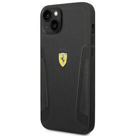 Ferrari FEHCP14MRBUK iPhone 14 Plus 6.7 "black / black hardcase Leather Stamp Sides - Apple Cases - Cases - Techbox
