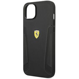 Ferrari FEHCP14MRBUK iPhone 14 Plus 6.7 "black / black hardcase Leather Stamp Sides - Apple Cases - Cases - Techbox