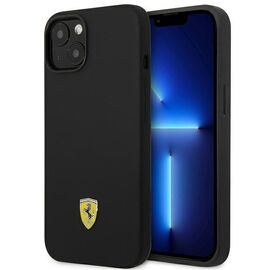 Ferrari FEHCP14MSIBBK iPhone 14 Plus 6.7" black/black hardcase Silicone Metal Logo | Techbox