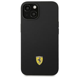 Ferrari FEHCP14MSIBBK iPhone 14 Plus 6.7" black/black hardcase Silicone Metal Logo | Techbox