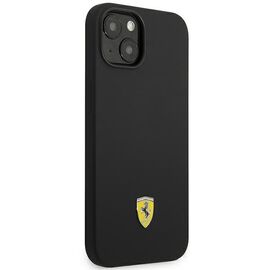 Ferrari FEHCP14MSIBBK iPhone 14 Plus 6.7" black/black hardcase Silicone Metal Logo | Techbox